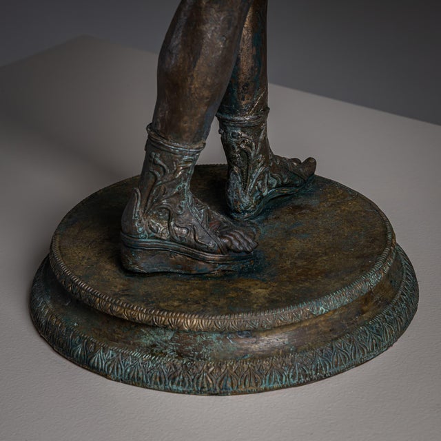 Bronze of Narcissus after the Antique, 20th Century For Sale - Image 10 of 18