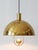 Rare and elegant mid-century modern solid-brass pendant lamp or hanging light. Designed and manufactured by florian...