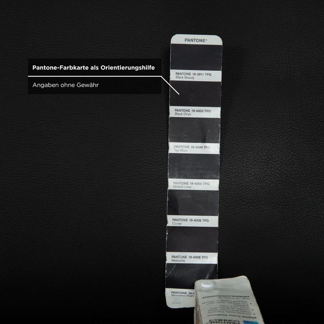 Conseta 3-Seater Sofa in Black Leather from Cor For Sale - Image 6 of 11