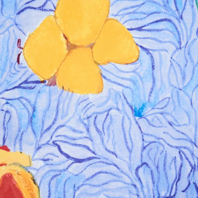 Schumacher Schumacher Frank's Garden Wallpaper in Primary For Sale - Image 4 of 4