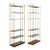 Pair of Italian Regency Faux Bamboo Iron Etagere Display Shelves For Sale
