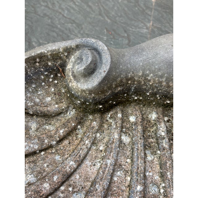 Metal Vintage Cast Aluminum Garden Ornament Bird Bath For Sale - Image 7 of 9