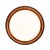 Wood Tambo Flush Mount Ceiling Light by Nova of California - Glass Diffuser, Weathered Brass, Dark Walnut, Dimmable, 14" For Sale - Image 7 of 14