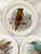 Vintage set of 4 Bird plates by Royal Vale, bone china with gold rim. All different birds. Use as display on a wall or...