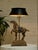 Vintage Equestrian Horse Table Lamp With Black Shade For Sale - Image 9 of 9