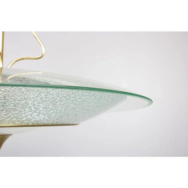 1950s Italian Pendant Lamp in Glass, 1950s For Sale - Image 5 of 10