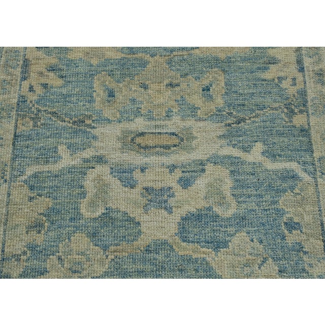 Turkish Oushak Rug 4'2" x 6'2" #17898 For Sale In Houston - Image 6 of 8