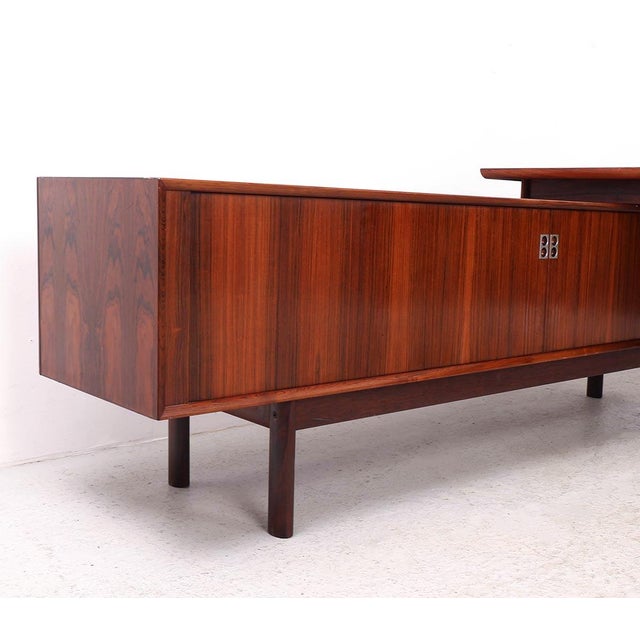 Executive Desk with Sideboard by Arne Vodder for Sibast, 1960s, Set of 2 For Sale - Image 9 of 18
