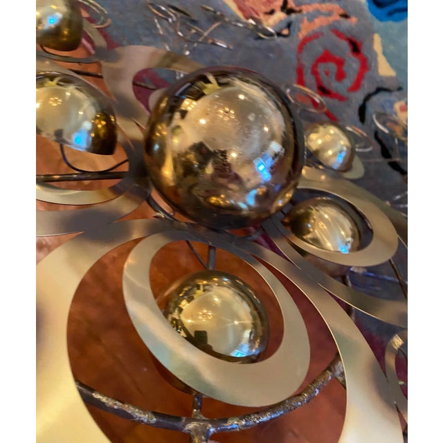 Mid-Century Modern Curtis Jere Sun Drop Wall Sculpture C1980 For Sale - Image 3 of 8
