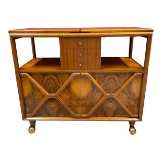 Mid Century Modern Bar Cabinet Cart/Server For Sale