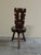 Mid-Century Modern Vintage Italian Sculptural Chair in Wood, 1950s For Sale - Image 3 of 12