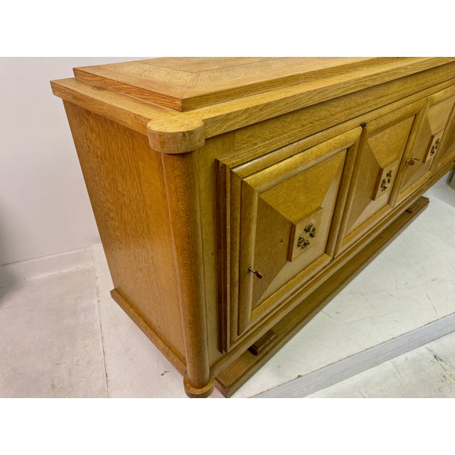 French Art Deco Oak Sideboard, 1930s For Sale - Image 4 of 18