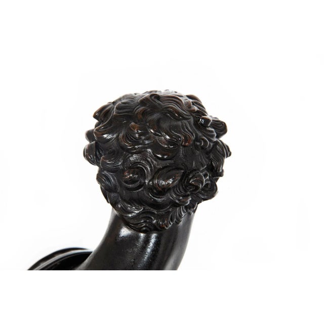 Metal Grand Tour Bronze Sculpture Giuliano De Medici After the Antique, 19th Century For Sale - Image 7 of 12