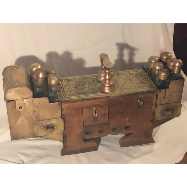 Early 1800s Antique Turkish Brass/Copper Valet Shoe Shine