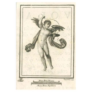 Francesco Cepparoli, Ancient Roman Fresco, Etching, 18th Century For Sale