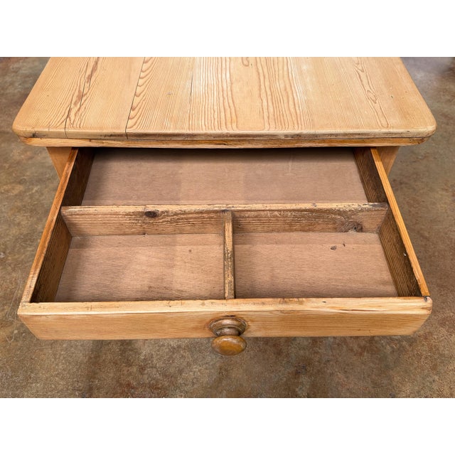 French Rectangular Low or Coffee Table of Pine For Sale - Image 11 of 12