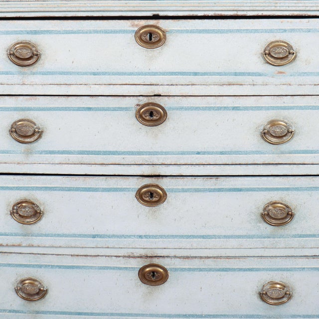 Dutch Painted Commode in Oak For Sale - Image 6 of 13