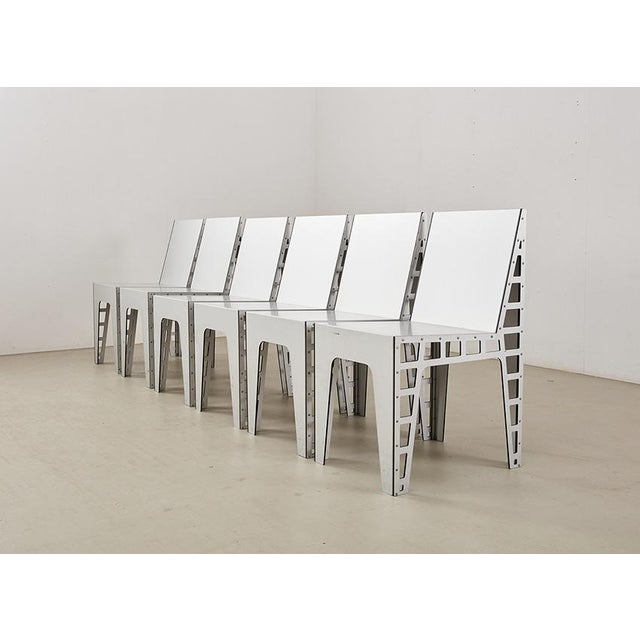 Extremely rare set of 4 Alu Chairs, designed by Richard Hutten in 2000 for Hidden Netherlands. Hidden operated from...