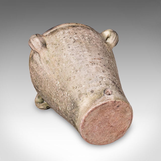 Ceramic Antique Weathered Tuscan Planter, Italian, Terracotta, Garden Accent, Victorian For Sale - Image 7 of 10