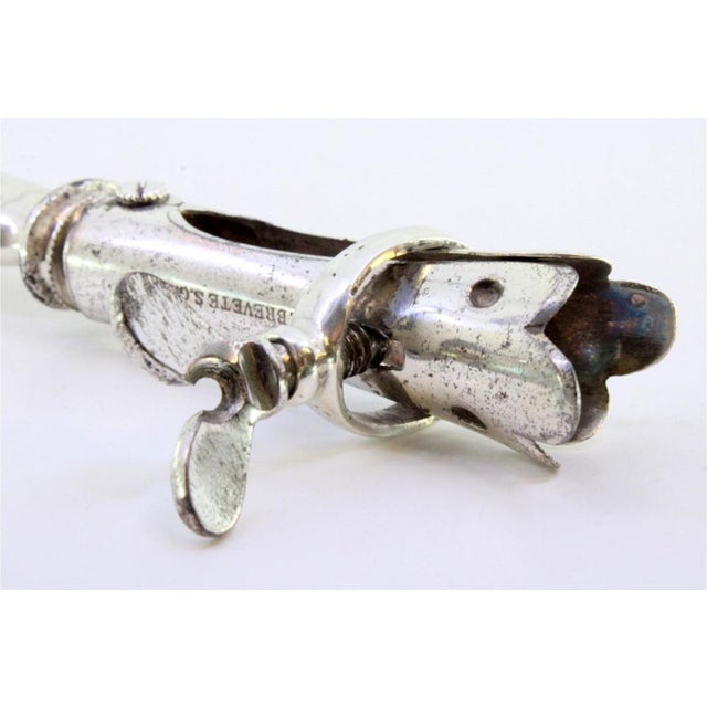 Turkey Leg Holder with Silver Handle For Sale - Image 5 of 7