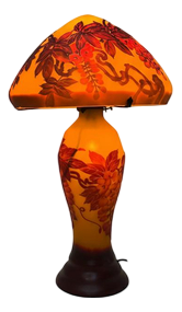 Art Nouveau Style Glass Table Lamp