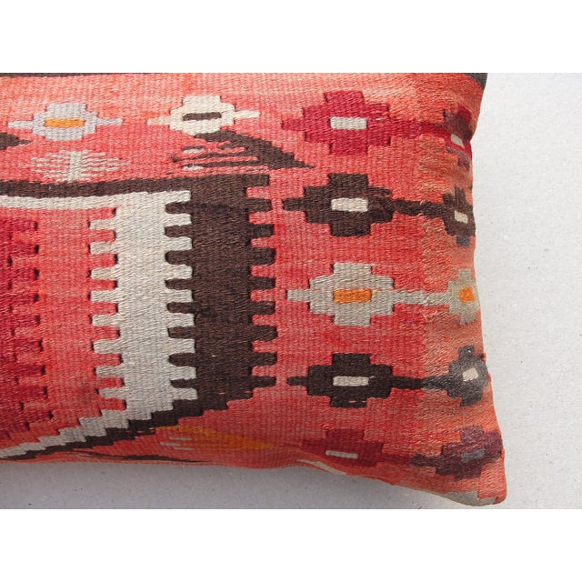 2020s Lumbar Kilim Rug Pillow Cover For Sale - Image 5 of 10