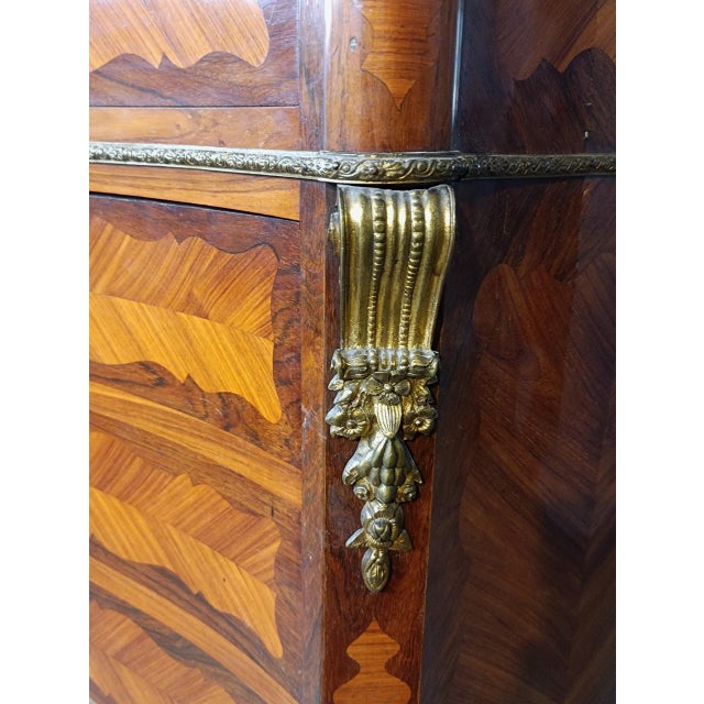Louis XV Rococo Napoleon III French Commode, Semaniere with Secretary, 1930s For Sale - Image 12 of 17