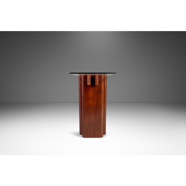 Wood Danish Mid-Century Modern Console Table in Teak W/ Glass Top by Gustav Gaarde for Trekanten, Denmark, C. 1970s For Sale - Image 7 of 18