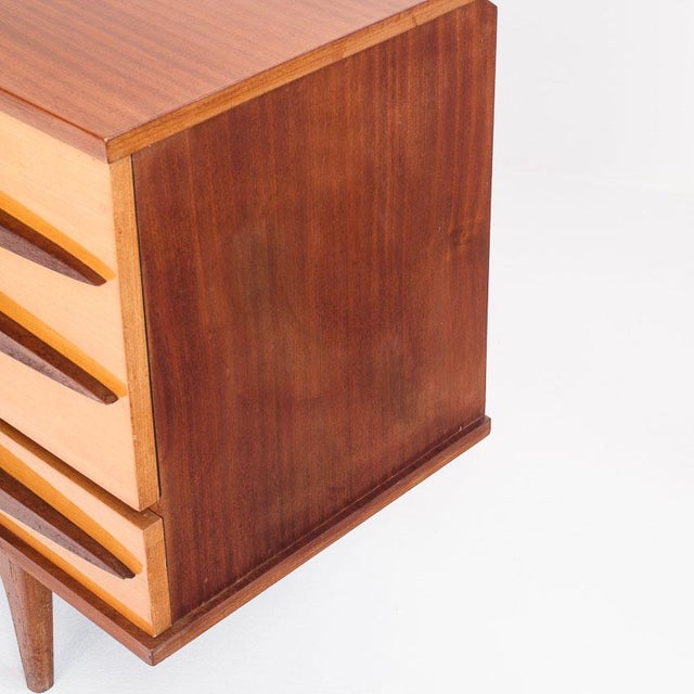 Wood Mid-Century Brown Wooden Sideboard, France, 1960s For Sale - Image 7 of 13