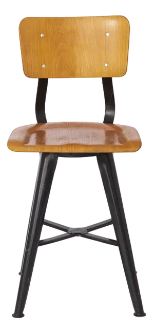 Vintage Industrial Bar Stool, Germany, 1970s