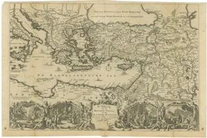 Antique Map of the Eastern Mediterranean, 1710