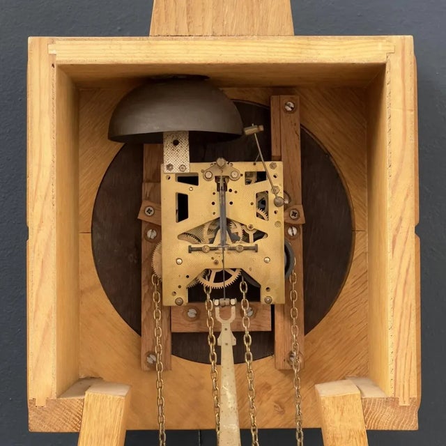 1970s Vintage Clock by Guillerme Et Chambron for Votre Maison, 1970s For Sale - Image 5 of 8