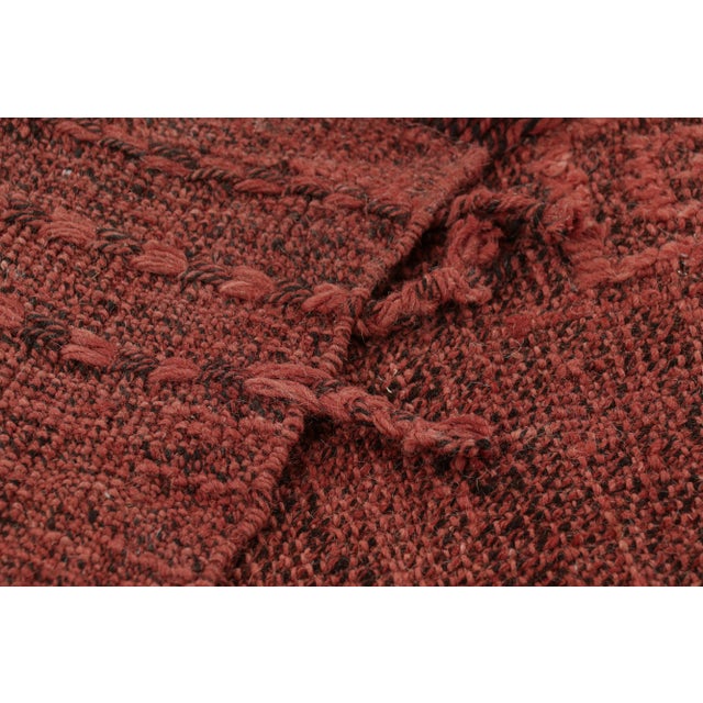 Textile Rug & Kilim’s Moroccan Style Rug in Red with Geometric Patterns - 12x15 For Sale - Image 7 of 7