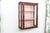 Small Antique Mahogany Wall-Hanging Vitrine Display Cabinet For Sale - Image 9 of 11