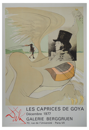 Salvador Dali, The Caprices of Goya, 1977, Lithographic Poster