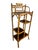 Chinoiserie English Tortoiseshell Bamboo & Lacquer Etagere For Sale - Image 4 of 10