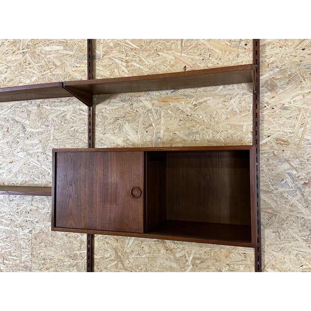 Wood Vintage Teak Wall Unit by Kai Kristiansen for FM Møbler, 1960s For Sale - Image 7 of 18