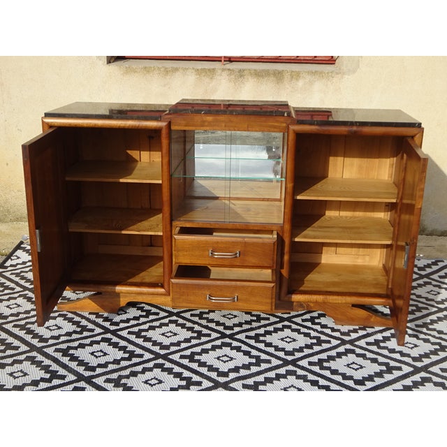 Vintage Sideboard in Walnut, 1950s For Sale - Image 14 of 18