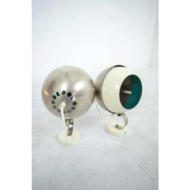 Space Age Wall Lamp in Blue, in Flawless conditions. Designed 1970 to 1979 Up to 250V (Europe/UK Standard).The wiring of...