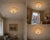 Gold Ceiling Light with Gold Inclusion in the style of Borovier & Toso, 1990 For Sale - Image 8 of 9