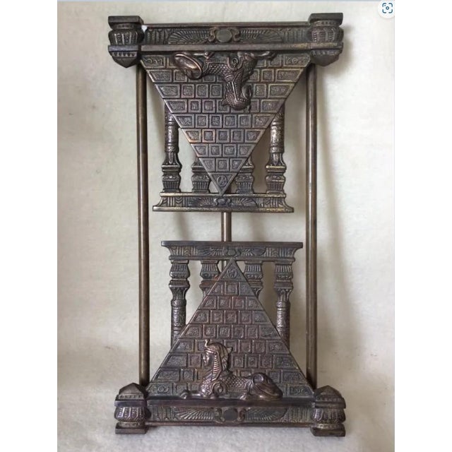 A great set of Antique Art Deco, desk top Bookends with an Egyptian Motif of Sphinx and Pyramids. The Bookends were a...