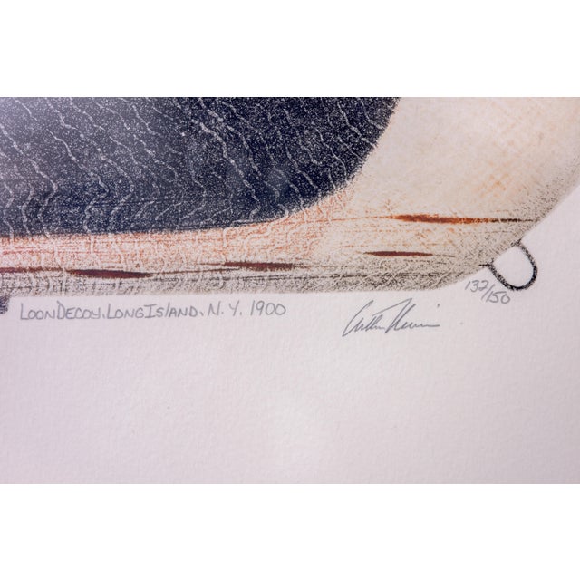 American Late 20th Century Loon Decoy - Long Island Ny - Aquatint Etching by Arthur Nevin For Sale - Image 3 of 6