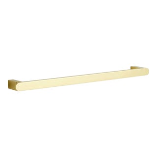 Rejuvenation Bowman Towel Bar in Aged Brass For Sale
