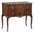 Antique French Louis XVI Style Marquetry Marble Top Commode For Sale