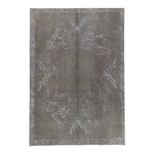 Mid 20th Century Vintage Industrial Gray Turkish Rug - 08’01 X 11’07