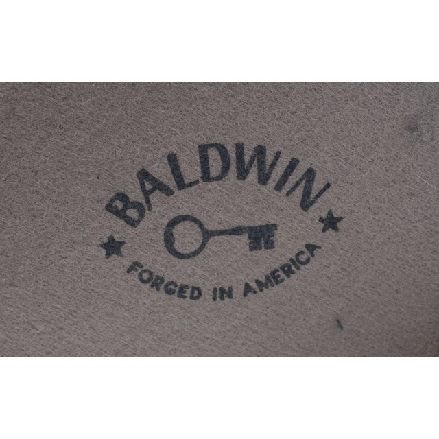 Baldwin Large Brass Candle Holder With Globe For Sale - Image 12 of 12