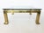 Mastercraft Modern Brass Coffee Table by Mastercraft With Glass Top For Sale - Image 4 of 9