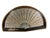 19th Century Woven Lace Fan in Giltwood Shadowbox Frame For Sale - Image 4 of 10