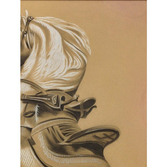 Tan Lesueur, One Thousand and One Nights, 1892, Charcoal & Gouache & Paper, Framed For Sale - Image 8 of 18