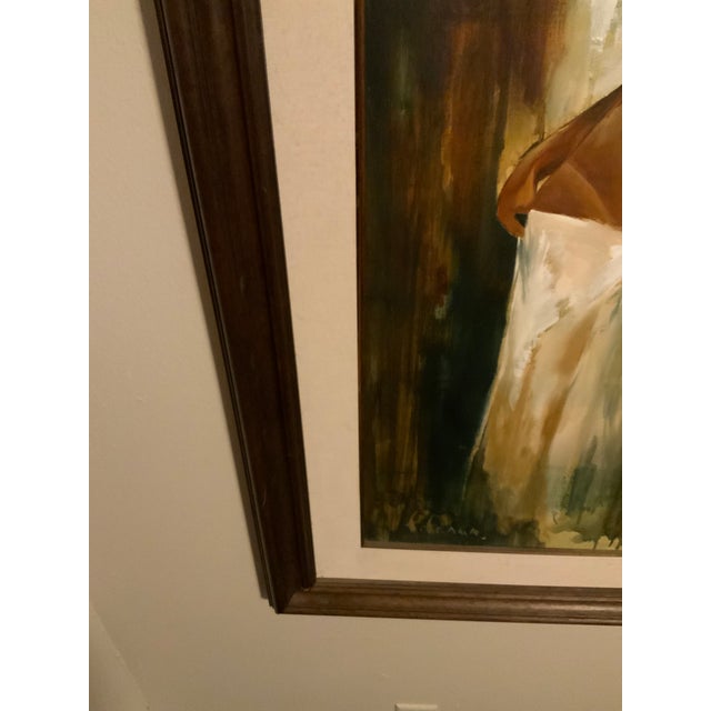 2004 Fernando Fraga Original Signed Oil Painting “Mujer Latina Iv” For Sale - Image 11 of 11